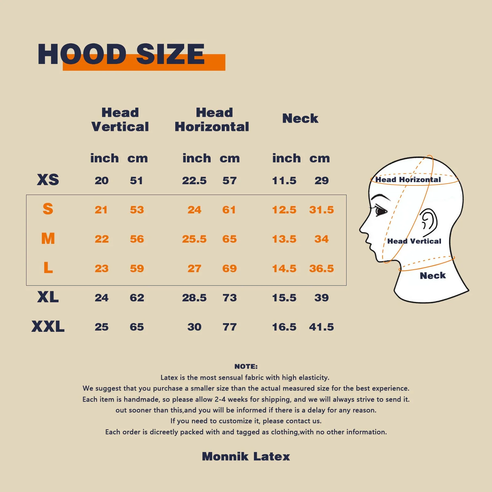 MONNIK 3D Mould Fetish Unisex Latex Dog Mask Rubber Hood with Back Zipper Dog Slave Hood for Bodysuit Cosplay