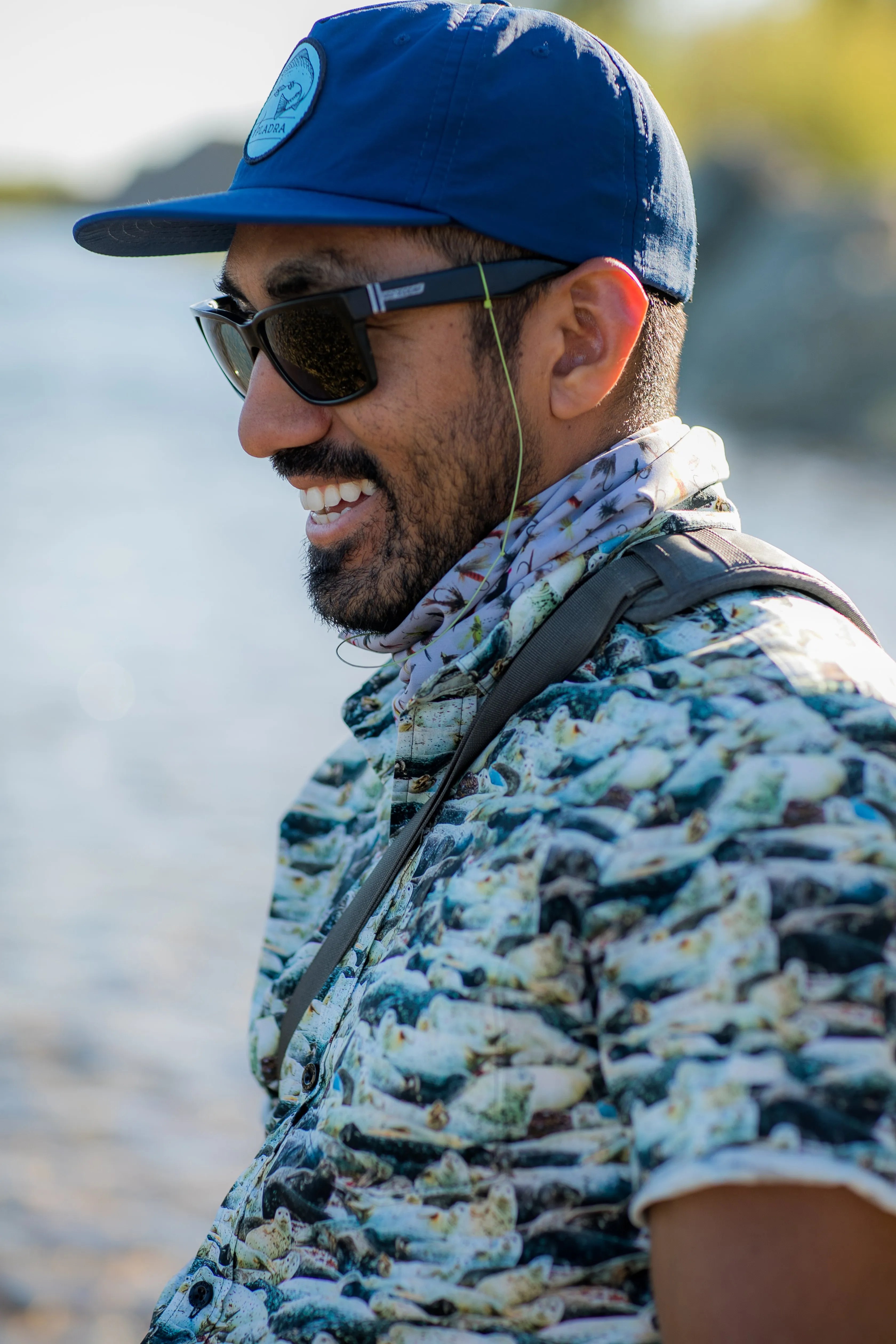Nylon Trout Hat- Navy Blue