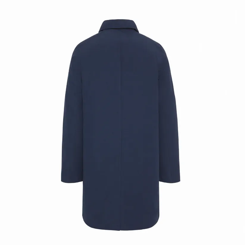 Recycled Polyester Waterproof Top Coat - Navy