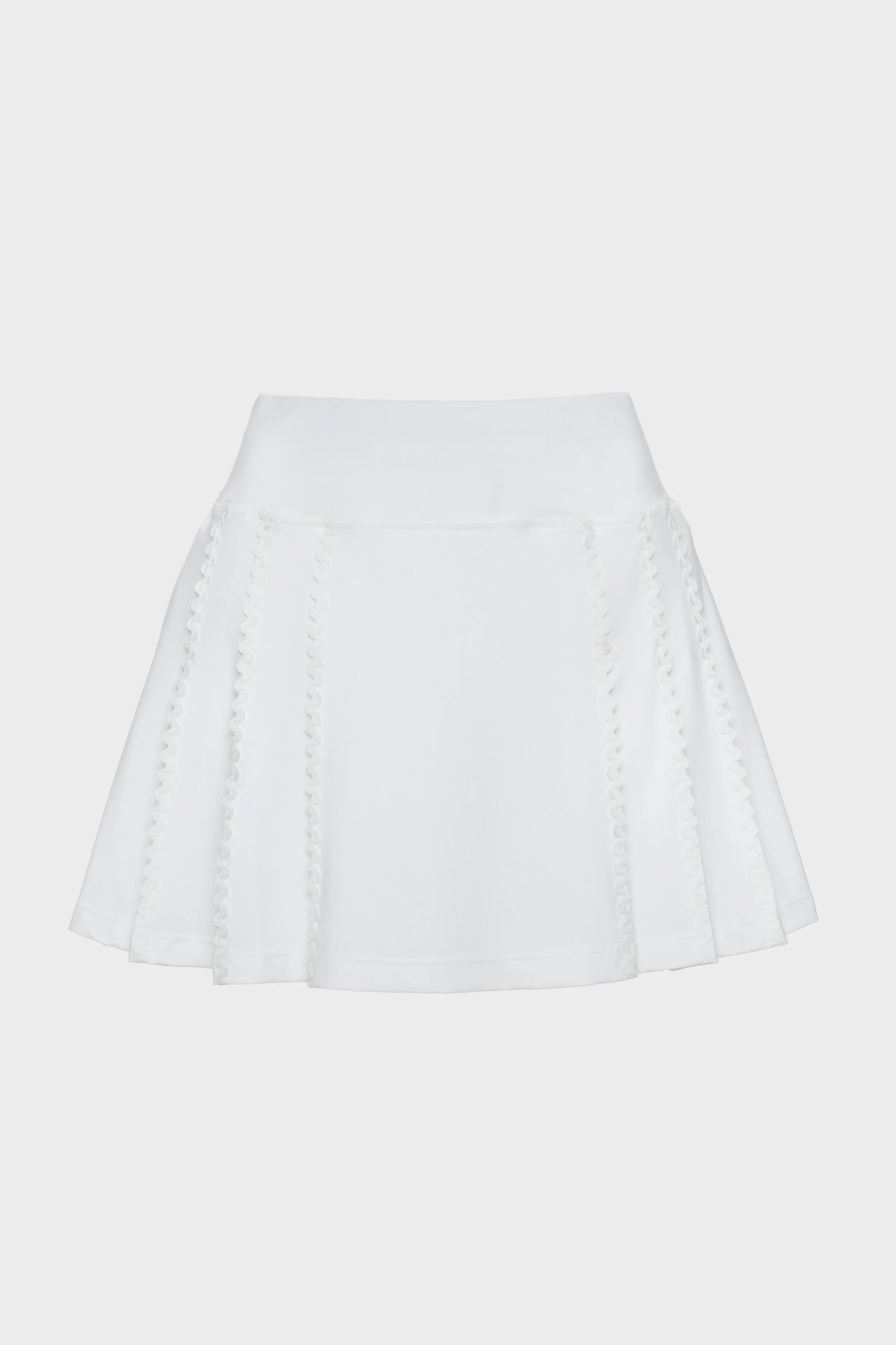 White Ric Rac 14 Inch Lydia Tennis Skirt